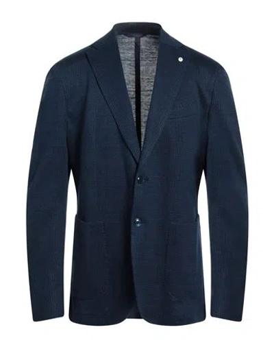 L.b.m 1911 L. B.m. 1911 Man Blazer Blue Size 44 Linen, Cotton