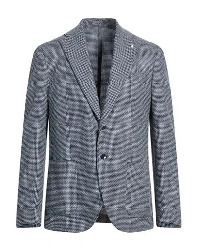 L.b.m 1911 L. B.m. 1911 Man Blazer Blue Size 44 Wool, Cotton, Nylon