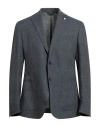 L.b.m 1911 L. B.m. 1911 Man Blazer Blue Size 46 Linen, Cotton In Blue