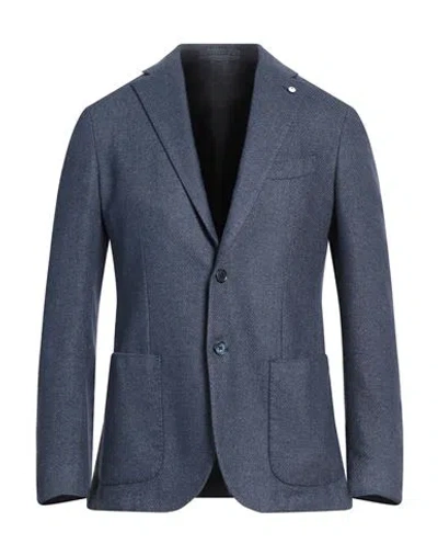 L.b.m 1911 L. B.m. 1911 Man Blazer Blue Size 46 Virgin Wool, Polyester