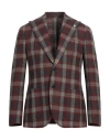 L.b.m 1911 L. B.m. 1911 Man Blazer Brick Size 38 Virgin Wool