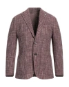 L.b.m 1911 L. B.m. 1911 Man Blazer Brick Size 46 Virgin Wool, Cotton, Nylon, Viscose, Polyester In Red