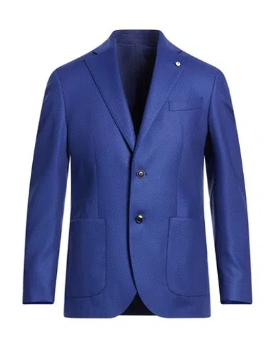 L.b.m 1911 L. B.m. 1911 Man Blazer Bright Blue Size 36 Wool