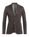 L.b.m 1911 L. B.m. 1911 Man Blazer Brown Size 38 Linen, Cotton In Brown
