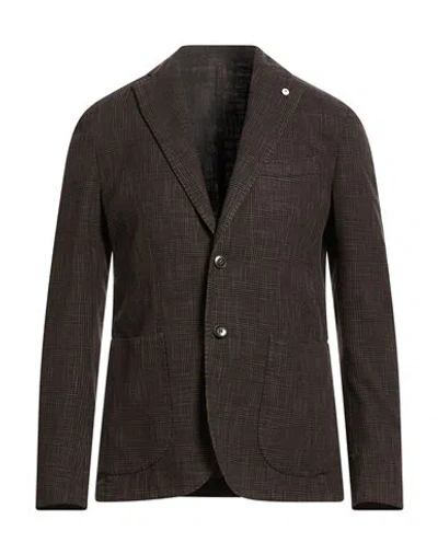 L.b.m 1911 L. B.m. 1911 Man Blazer Brown Size 40 Cotton, Silk