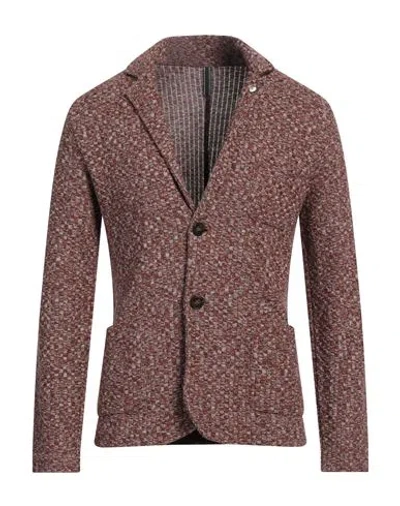L.b.m 1911 L. B.m. 1911 Man Blazer Brown Size 40 Wool, Acrylic