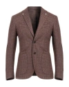 L.b.m 1911 L. B.m. 1911 Man Blazer Brown Size 40 Wool, Polyester, Cotton In Brown