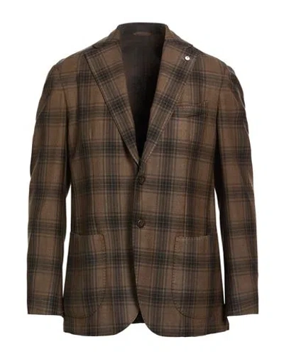 L.b.m 1911 L. B.m. 1911 Man Blazer Brown Size 42 Wool
