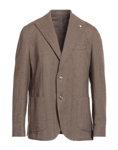 L.b.m 1911 L. B.m. 1911 Man Blazer Brown Size 44 Cotton