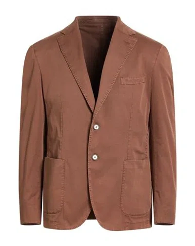 L.b.m 1911 L. B.m. 1911 Man Blazer Brown Size 44 Cotton, Elastane