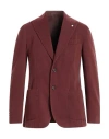 L.b.m 1911 L. B.m. 1911 Man Blazer Brick Size 44 Cotton, Cashmere In Red