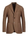 L.b.m 1911 L. B.m. 1911 Man Blazer Camel Size 38 Virgin Wool, Cotton In Beige