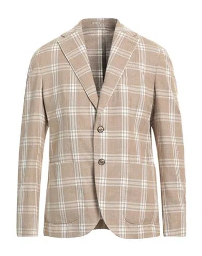 L.B.M 1911 L. B.M. 1911 MAN BLAZER CAMEL SIZE 42 COTTON