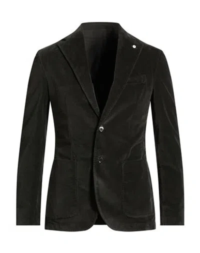 L.b.m 1911 L. B.m. 1911 Man Blazer Charcoal Size 40 Cotton, Lyocell, Polyester, Elastane In Brown