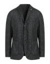L.b.m 1911 L. B.m. 1911 Man Blazer Charcoal Size 44 Wool, Polyester, Acrylic, Polyamide In Gray