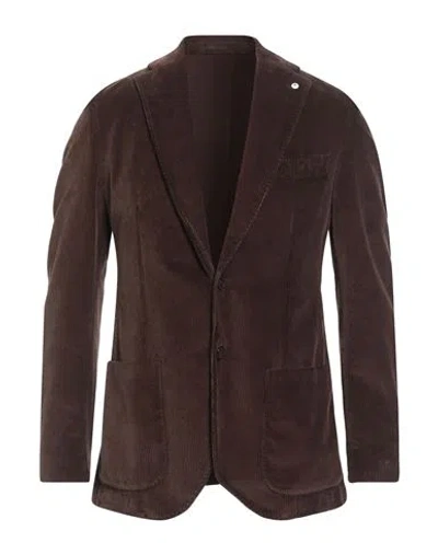 L.b.m 1911 L. B.m. 1911 Man Blazer Chocolate Brown Size 36 Cotton