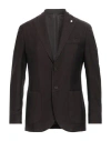 L.b.m 1911 L. B.m. 1911 Man Blazer Chocolate Brown Size 36 Wool, Mohair Wool In Brown