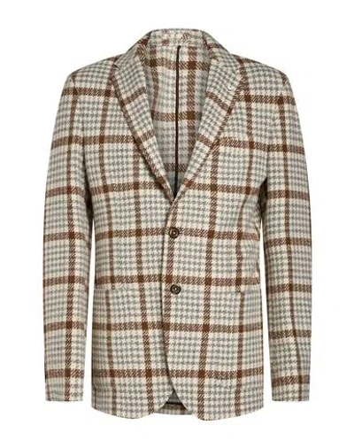 L.b.m 1911 L. B.m. 1911 Man Blazer Cream Size 40 Wool, Acrylic, Polyester, Nylon In White