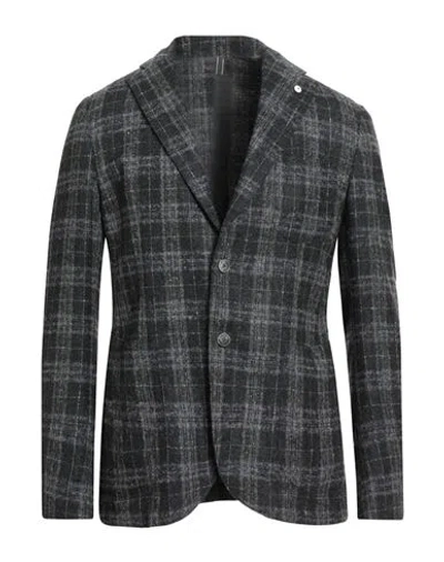 L.b.m 1911 L. B.m. 1911 Man Blazer Dark Green Size 44 Alpaca Wool, Wool, Polyacrylic In Gray