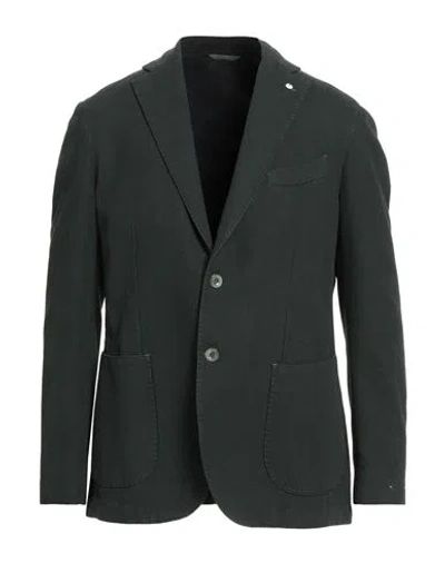L.b.m 1911 L. B.m. 1911 Man Blazer Dark Green Size 44 Cotton, Polyester, Viscose