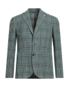 L.b.m 1911 L. B.m. 1911 Man Blazer Green Size 40 Cotton, Polyester In Green