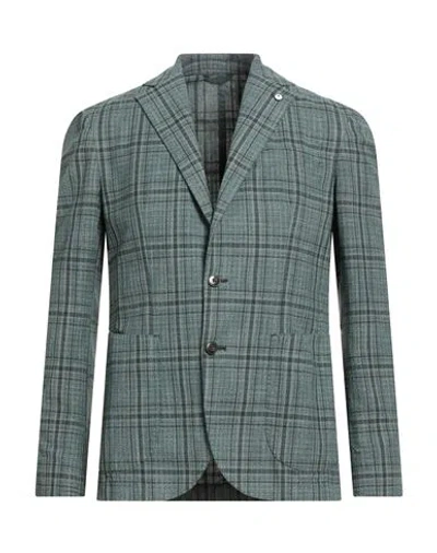 L.b.m 1911 L. B.m. 1911 Man Blazer Green Size 40 Cotton, Polyester