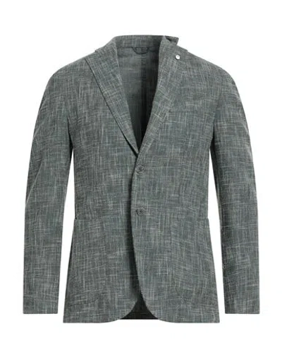 L.b.m 1911 L. B.m. 1911 Man Blazer Green Size 40 Wool, Cotton, Polyamide