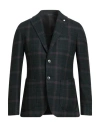 L.b.m 1911 L. B.m. 1911 Man Blazer Green Size 44 Cotton, Wool, Polyamide In Green