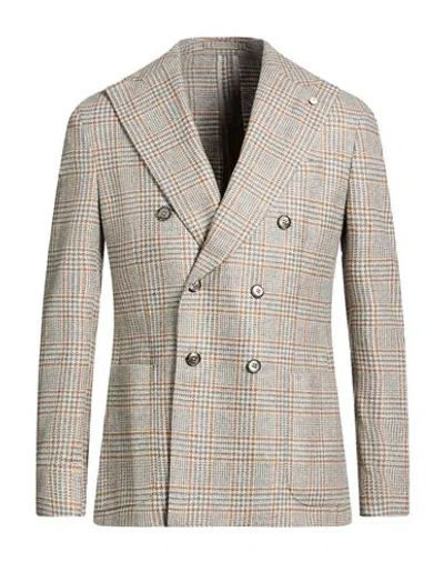 L.b.m 1911 L. B.m. 1911 Man Blazer Grey Size 36 Virgin Wool, Cashmere In Gray