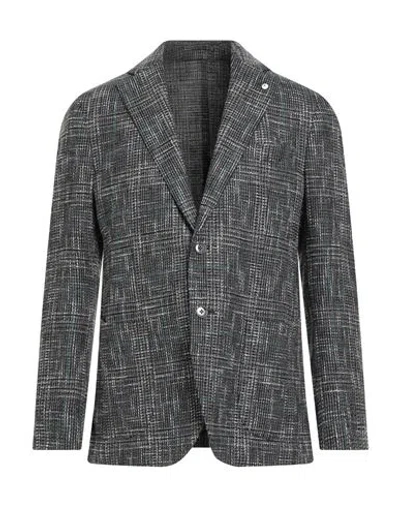 L.b.m 1911 L. B.m. 1911 Man Blazer Grey Size 40 Cotton, Wool, Polyester, Polyamide In Gray