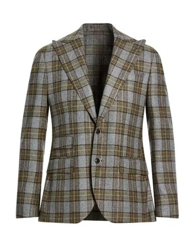 L.b.m 1911 L. B.m. 1911 Man Blazer Grey Size 42 Wool, Cashmere In Multi