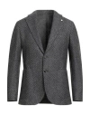 L.b.m 1911 L. B.m. 1911 Man Blazer Grey Size 42 Wool, Silk, Cashmere In Gray