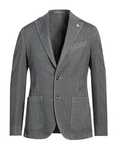 L.b.m 1911 L. B.m. 1911 Man Blazer Grey Size 44 Cotton In Gray