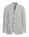 L.b.m 1911 L. B.m. 1911 Man Blazer Grey Size 44 Lyocell, Linen, Cotton In Grey