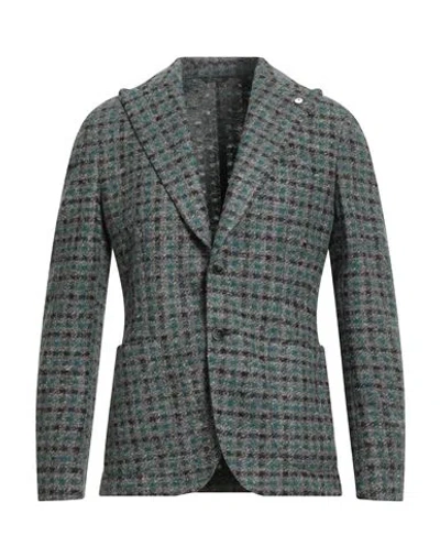 L.b.m 1911 L. B.m. 1911 Man Blazer Grey Size 44 Polyester, Wool, Viscose In Gray