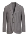 L.b.m 1911 L. B.m. 1911 Man Blazer Grey Size 44 Wool, Polyester, Polyamide In Gray