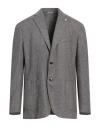 L.b.m 1911 L. B.m. 1911 Man Blazer Grey Size 46 Wool, Polyester, Polyamide, Viscose In Gray