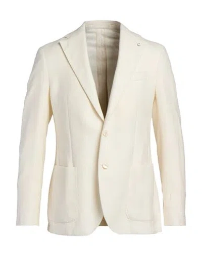 L.b.m 1911 L. B.m. 1911 Man Blazer Ivory Size 36 Cotton In White