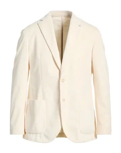 L.b.m 1911 L. B.m. 1911 Man Blazer Ivory Size 46 Cotton In White
