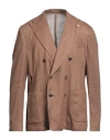 L.b.m 1911 L. B.m. 1911 Man Blazer Khaki Size 40 Linen, Polyester In Beige