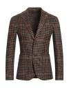 L.b.m 1911 L. B.m. 1911 Man Blazer Khaki Size 44 Acrylic, Virgin Wool, Polyester In Brown