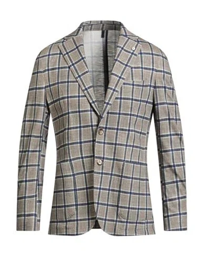 L.b.m 1911 L. B.m. 1911 Man Blazer Khaki Size 44 Cotton In Gray