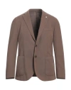 L.b.m 1911 L. B.m. 1911 Man Blazer Khaki Size 44 Lyocell, Cotton, Elastane In Beige