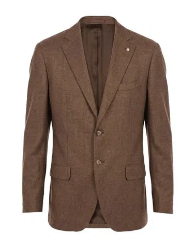 L.b.m 1911 L. B.m. 1911 Man Blazer Khaki Size 48 Cotton In Beige