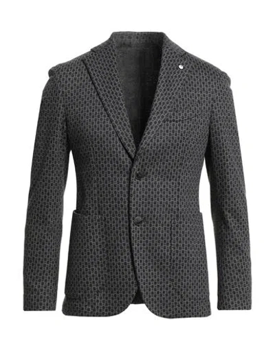 L.b.m 1911 L. B.m. 1911 Man Blazer Lead Size 42 Cotton, Wool In Gray