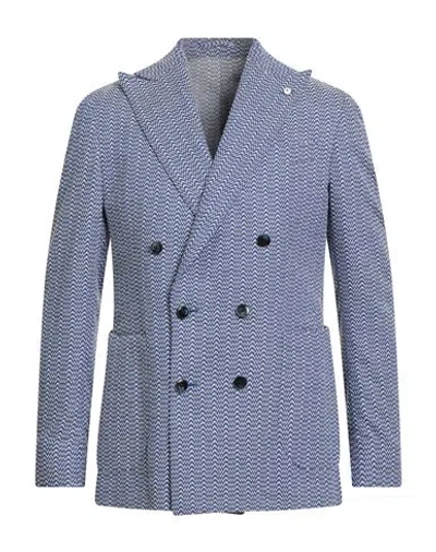L.b.m 1911 L. B.m. 1911 Man Blazer Light Blue Size 40 Cotton, Polyamide