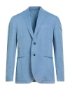L.b.m 1911 L. B.m. 1911 Man Blazer Light Blue Size 44 Cotton, Linen In Blue
