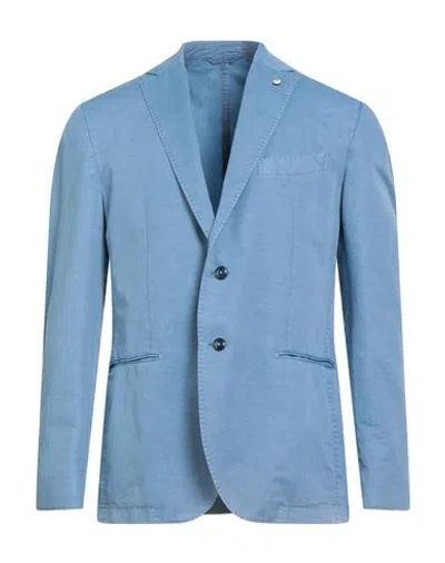 L.b.m 1911 L. B.m. 1911 Man Blazer Light Blue Size 44 Cotton, Linen