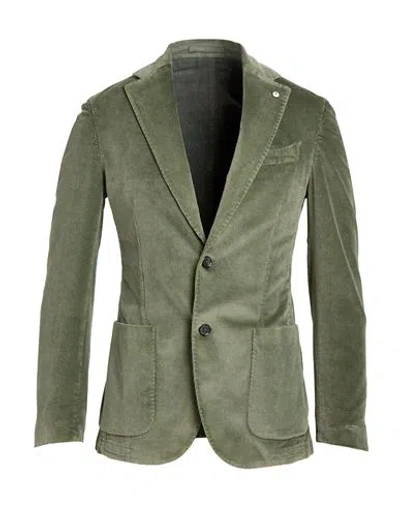 L.b.m 1911 L. B.m. 1911 Man Blazer Light Green Size 36 Cotton, Modal, Elastane