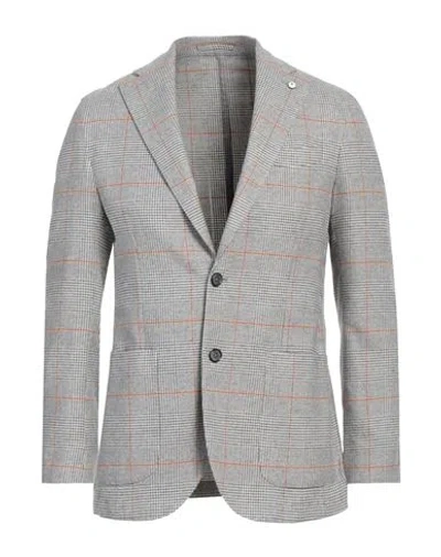 L.b.m 1911 L. B.m. 1911 Man Blazer Light Grey Size 42 Cotton In Gray